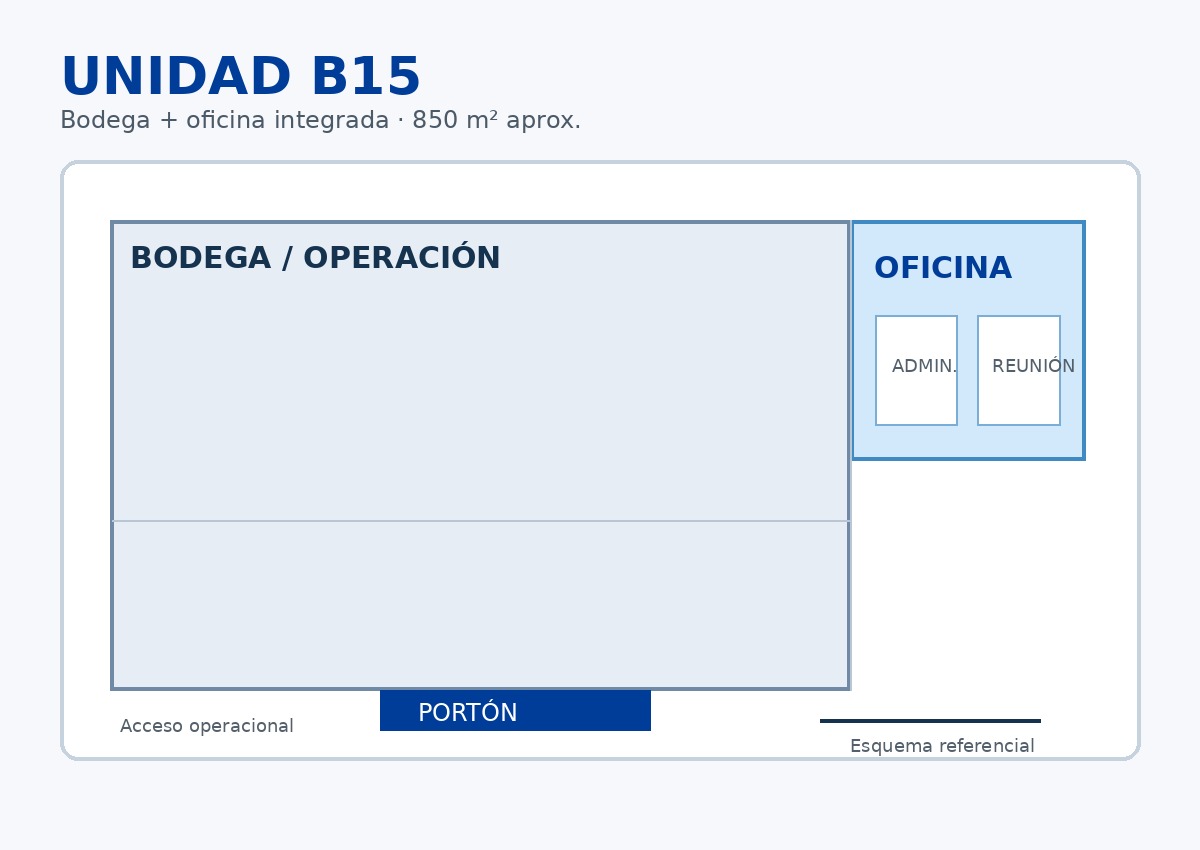 Plano comercial referencial unidad B15